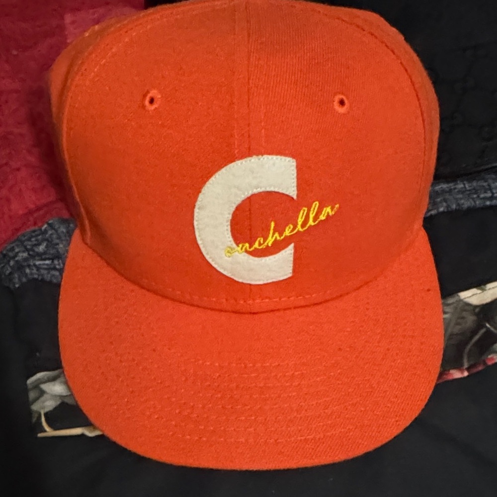 New Era Coachella 2017 baseball hat. I wore it once. It’s perfect. Fitted size 7